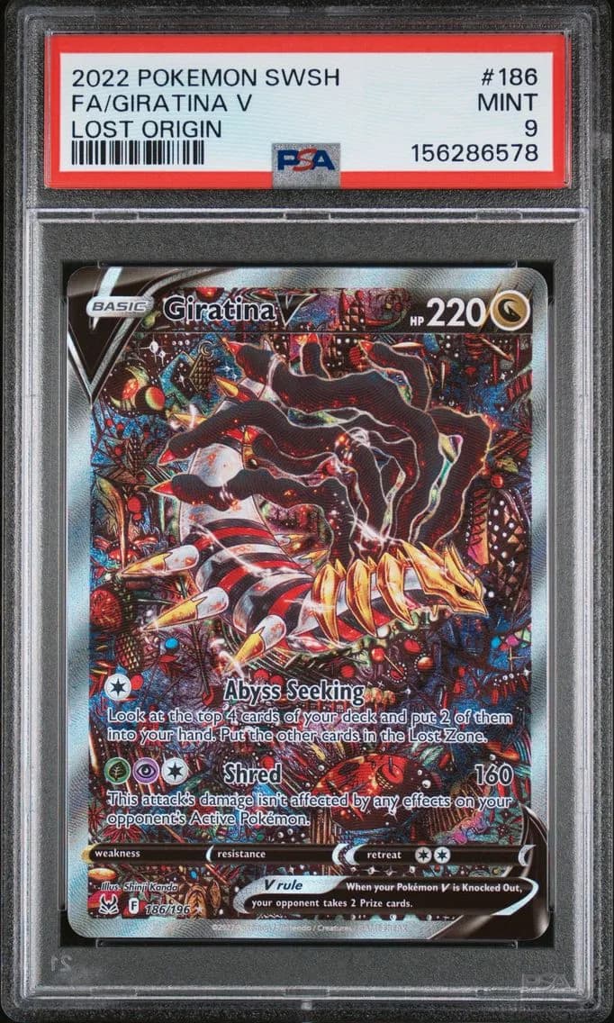 Full Art/Giratina V, PSA 9