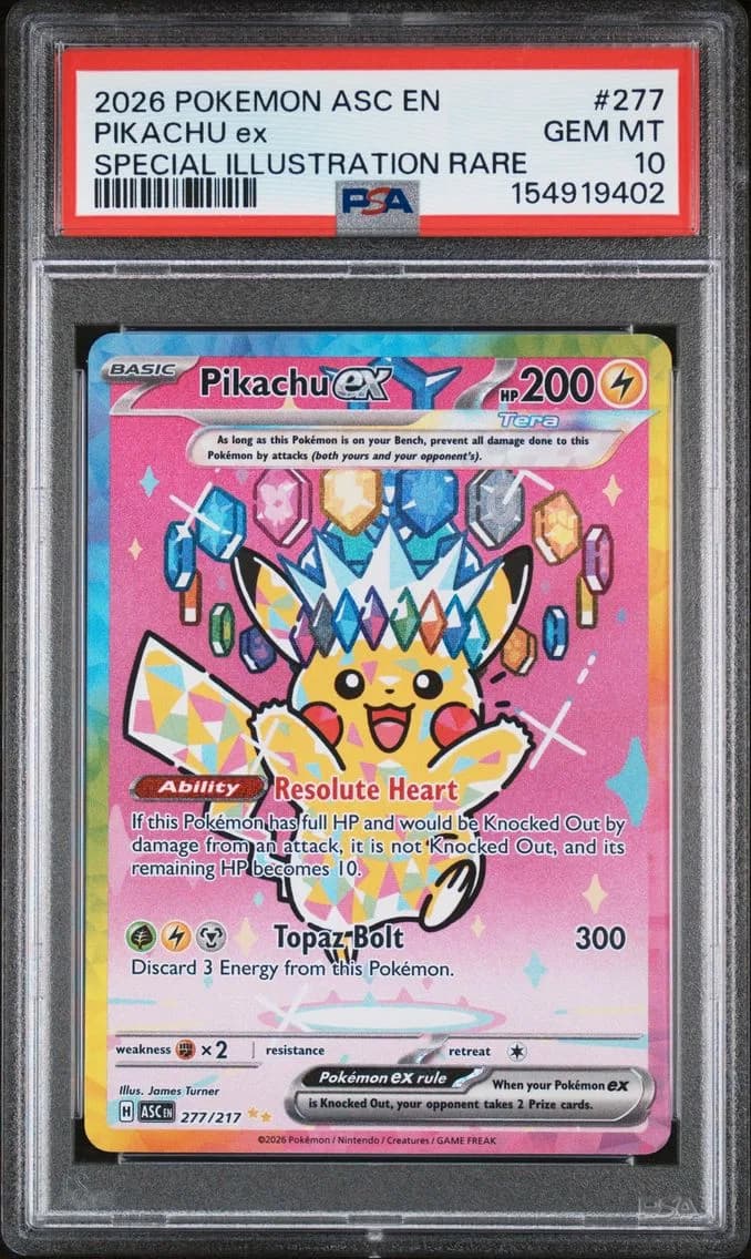 Pikachu EX, PSA 10