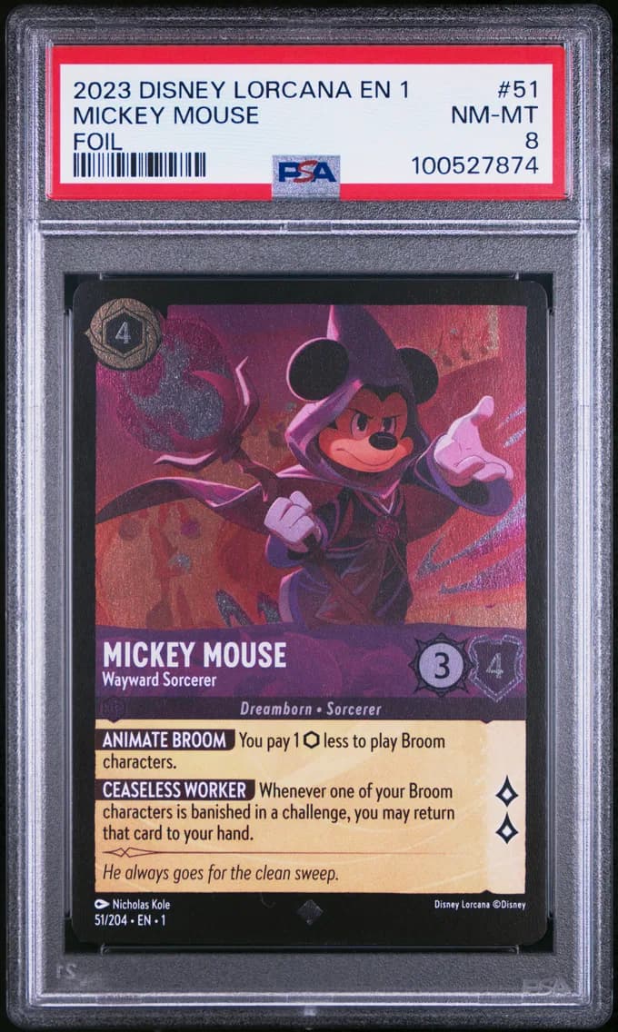 Mickey Mouse - Wayward Sorcerer, PSA 8