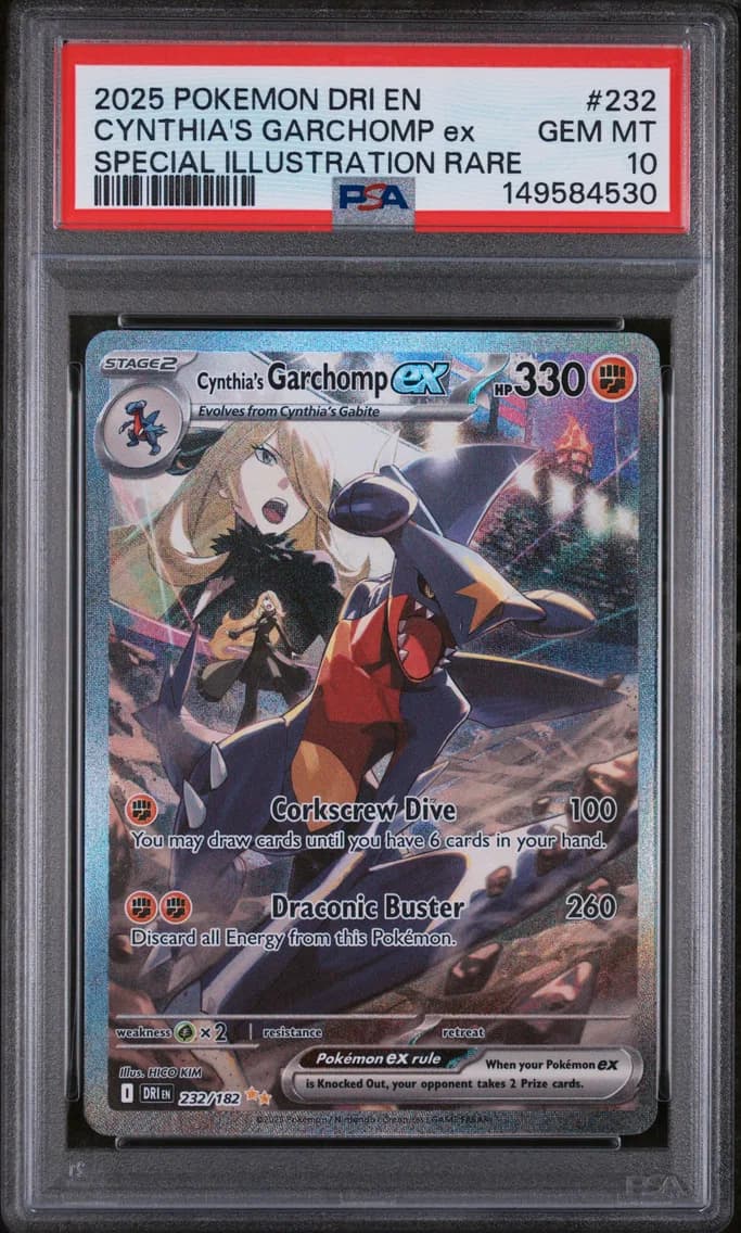 Cynthia's Garchomp EX, PSA 10