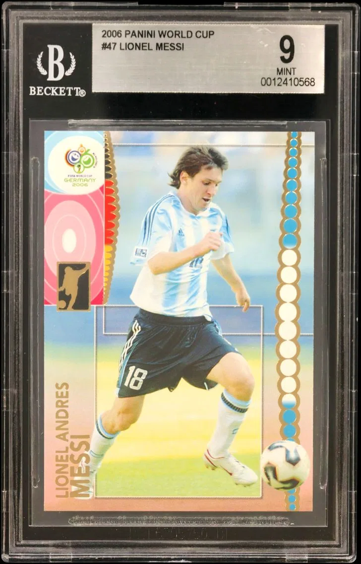 Lionel Andres Messi BGS 9 Panini World Cup, BGS 9