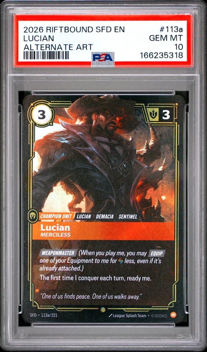 Lucian - Merciless, PSA 10