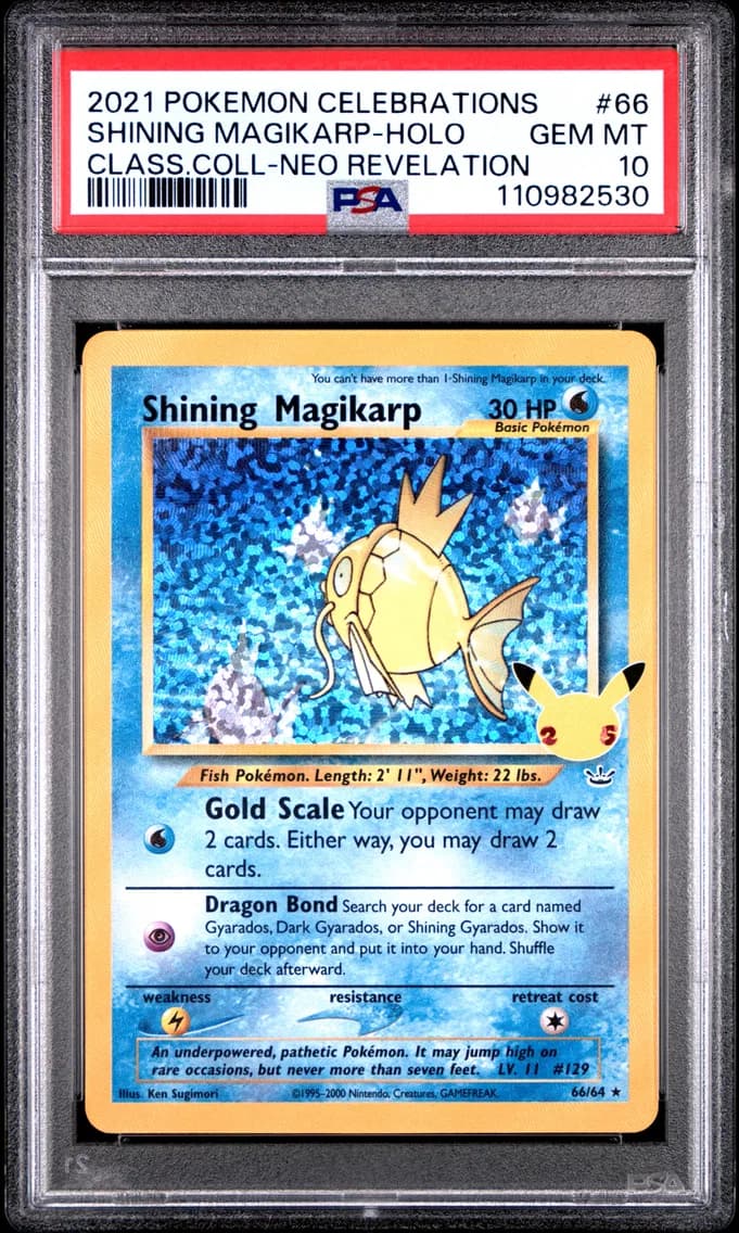 Shining Magikarp-Holo, PSA 10