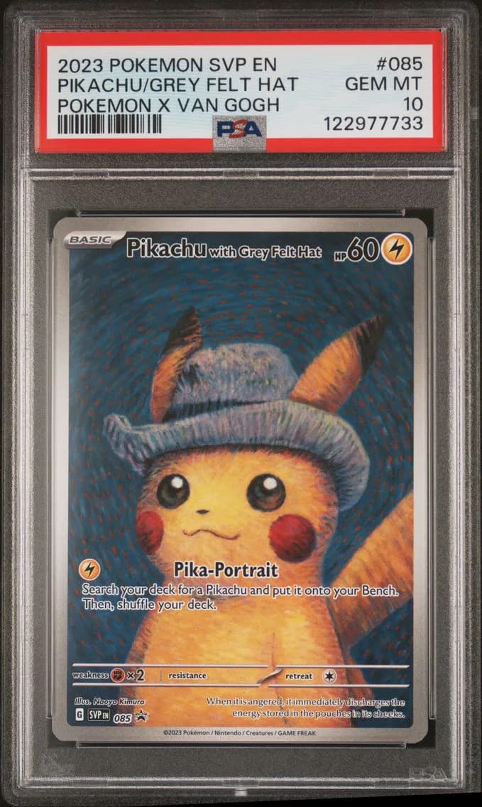 Pikachu With Grey Felt Hat, PSA 10