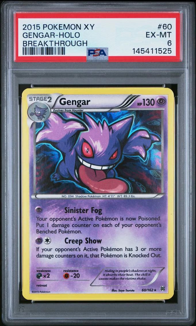 Gengar-Holo, PSA 6