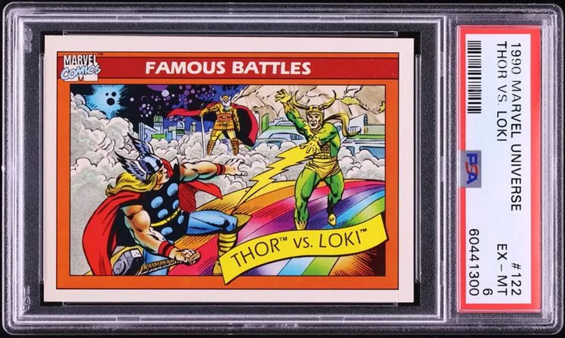 Impel Marvel Universe Thor Vs. Loki EXMT, PSA 6