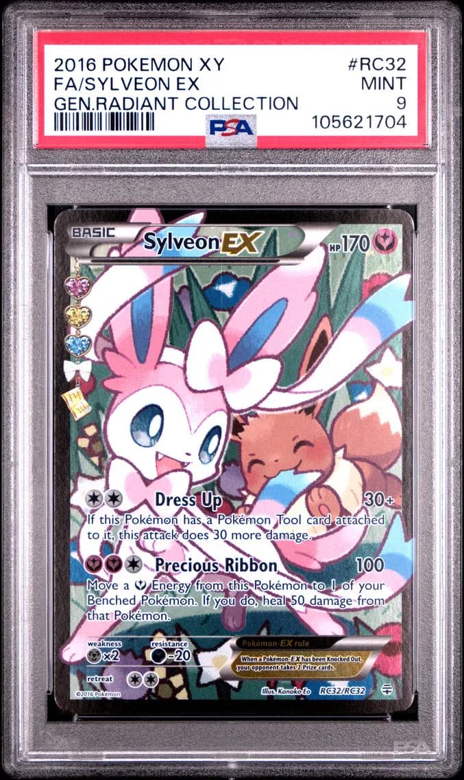 Full Art/Sylveon EX, PSA 9