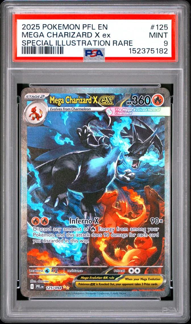 Mega Charizard X EX, PSA 9