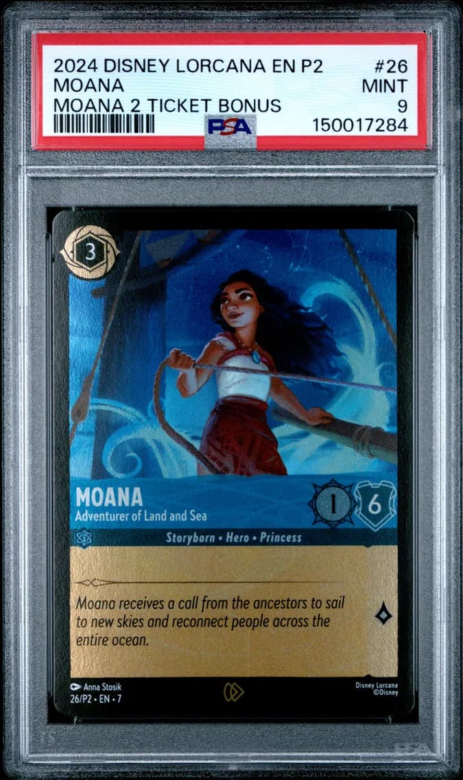 Moana - Adventurer of Land and Sea, PSA 9