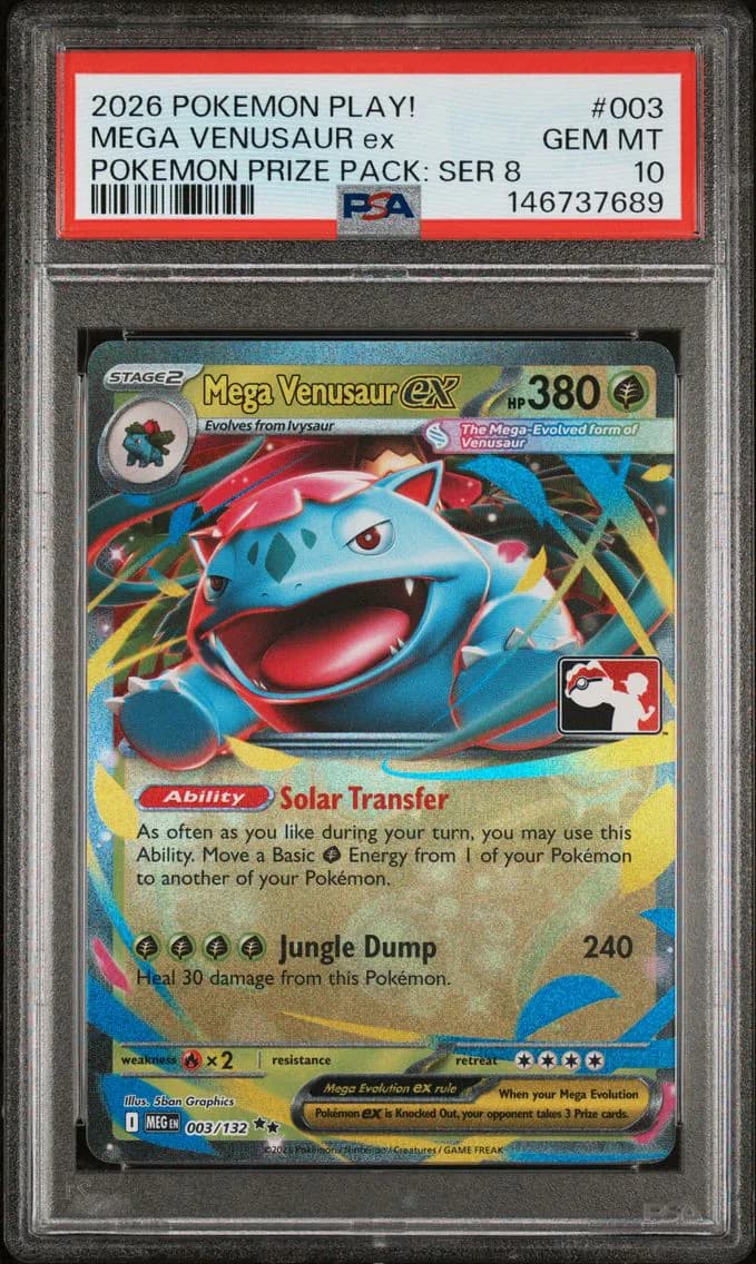 Mega Venusaur EX, PSA 10