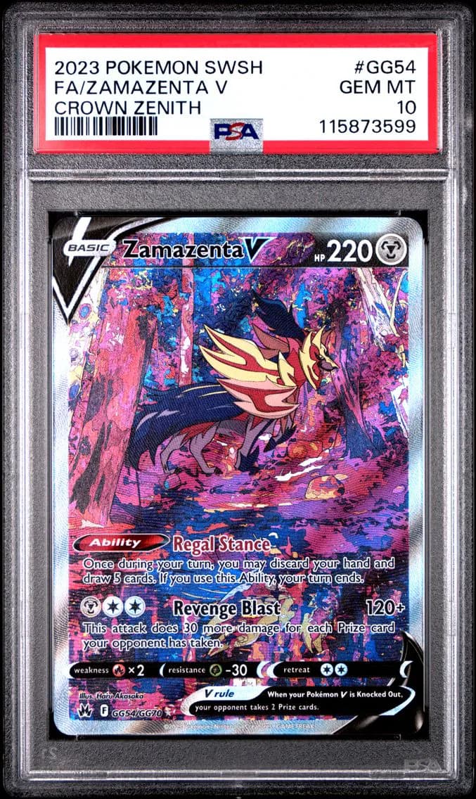 Full Art/Zamazenta V, PSA 10