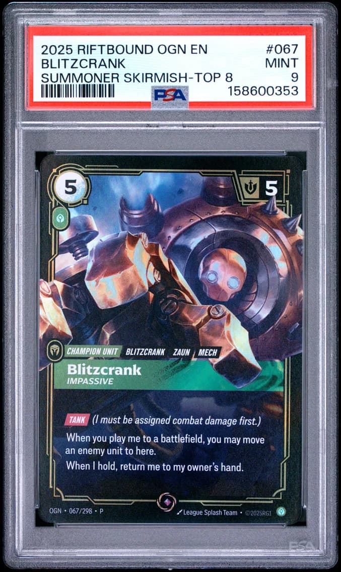 Blitzcrank - Impassive, PSA 9