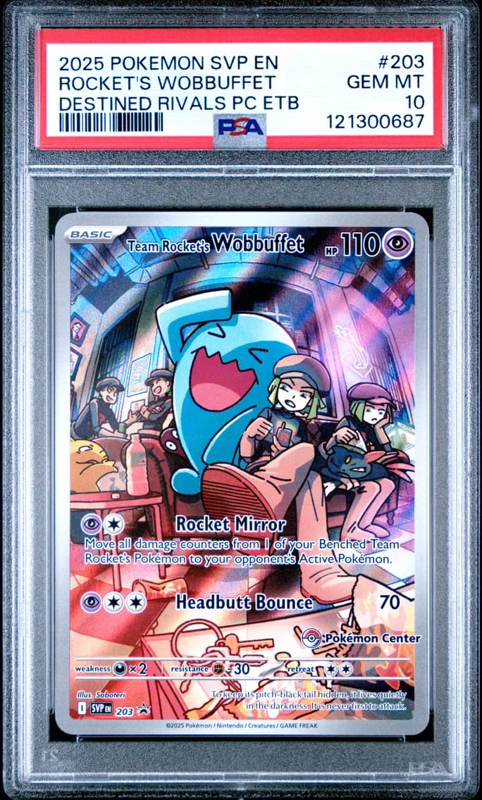 Team Rocket's Wobbuffet, PSA 10