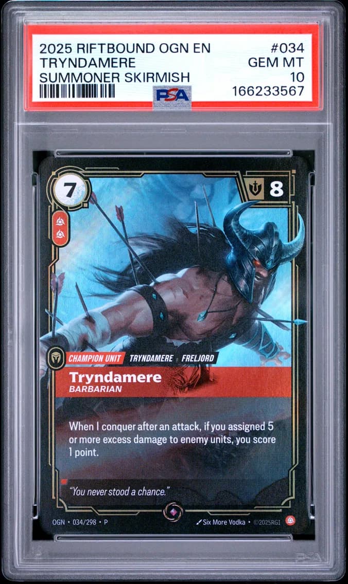 Tryndamere - Barbarian, PSA 10