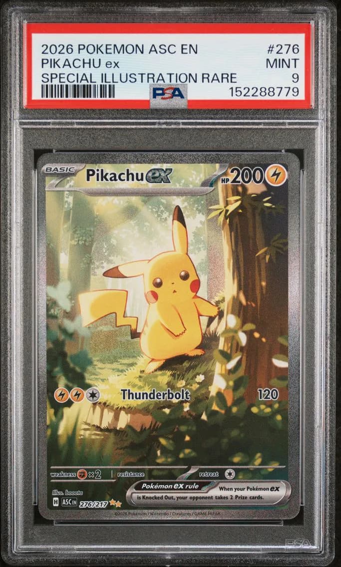 Pikachu EX, PSA 9