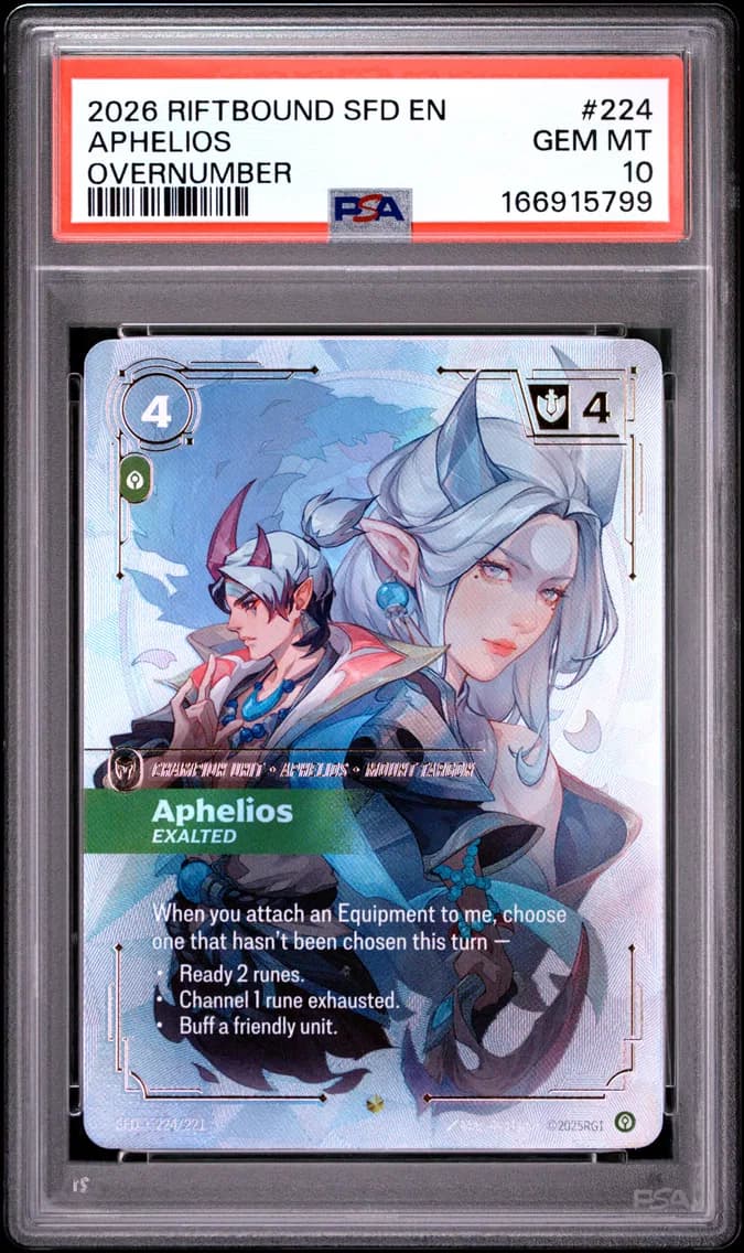 Aphelios - Exalted, PSA 10
