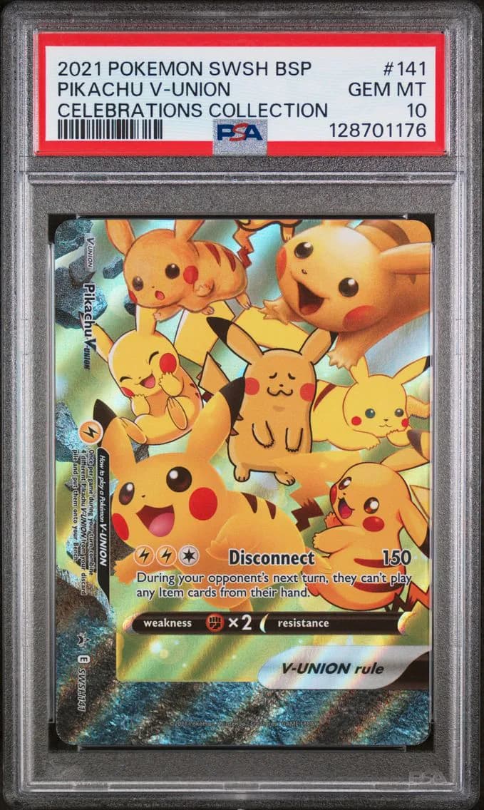 Pikachu V-Union, PSA 10