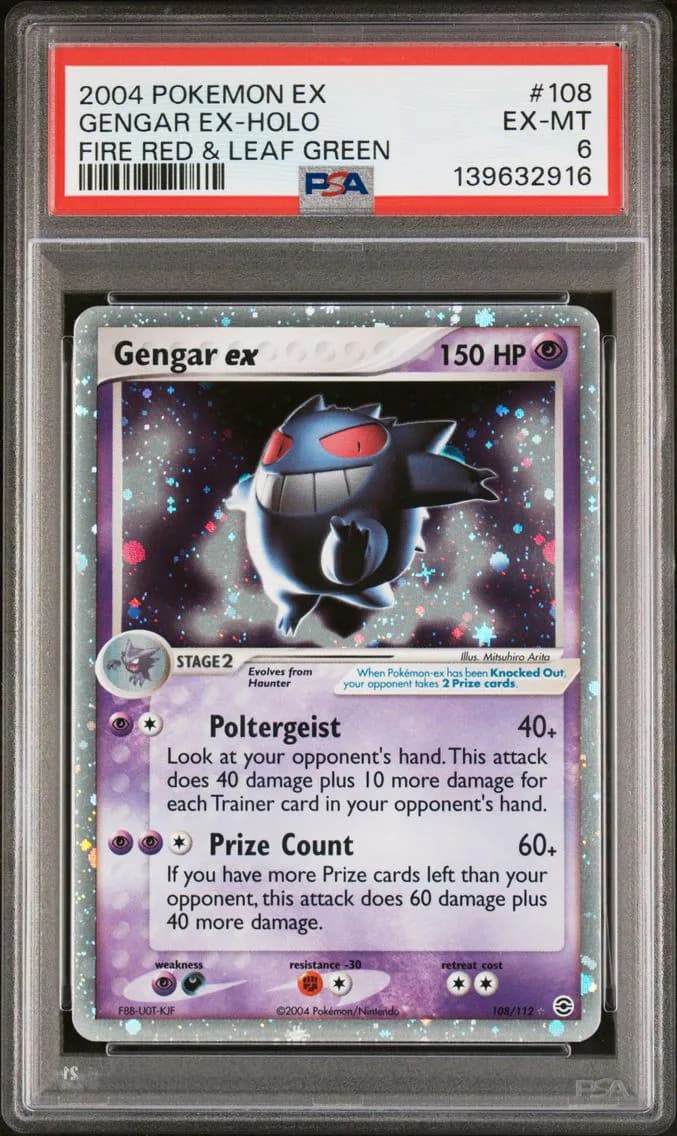 Gengar EX-Holo, PSA 6