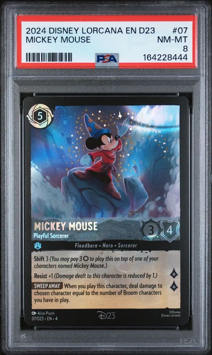 Mickey Mouse - Playful Sorcerer, PSA 8