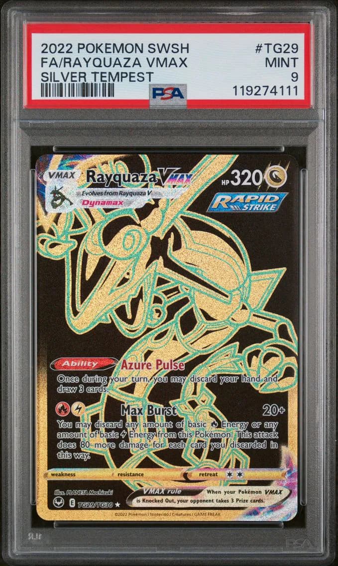 Full Art/Rayquaza Vmax, PSA 9