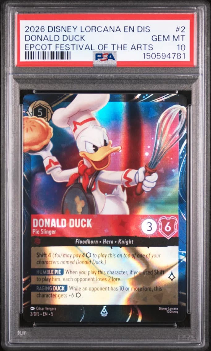 Donald Duck - Pie Slinger, PSA 10