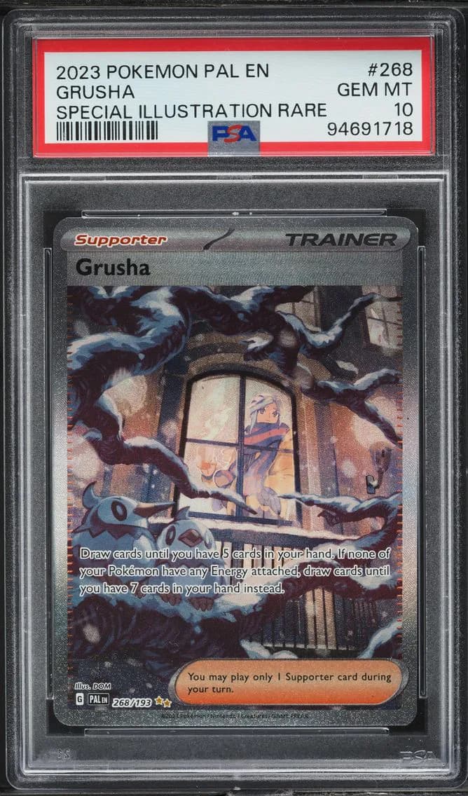 SCARLET & VIOLET PALDEA EVOLVED SIR GRUSHA, PSA 10