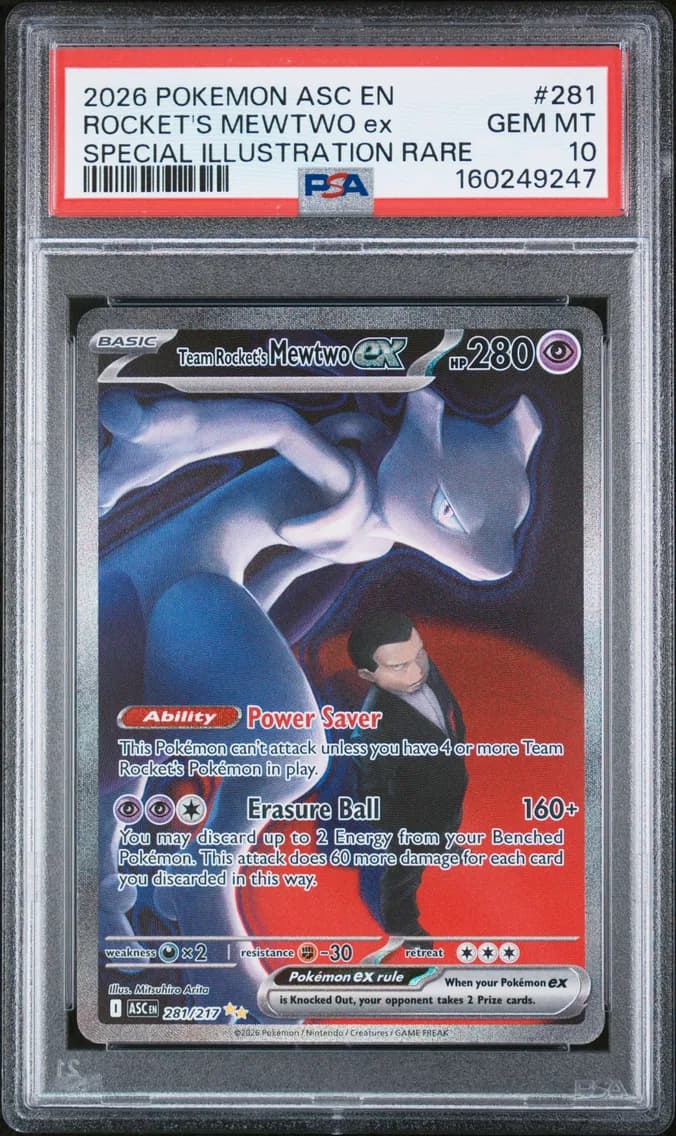 Team Rocket's Mewtwo EX, PSA 10