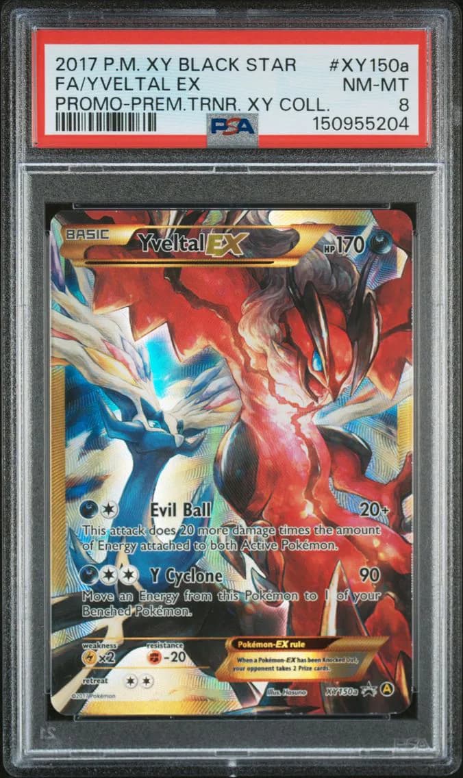 Full Art/Yveltal EX, PSA 8