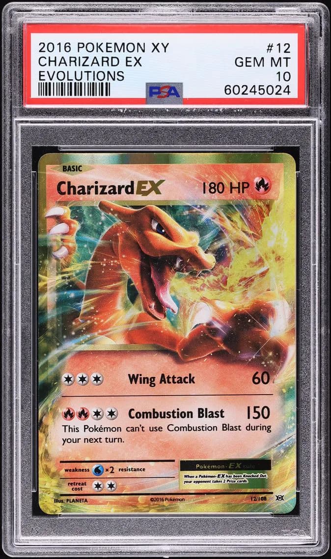 Charizard EX, PSA 10
