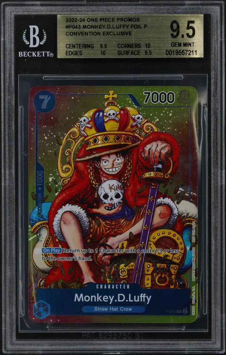 Monkey.D.Luffy FOIL P, BGS 9.5