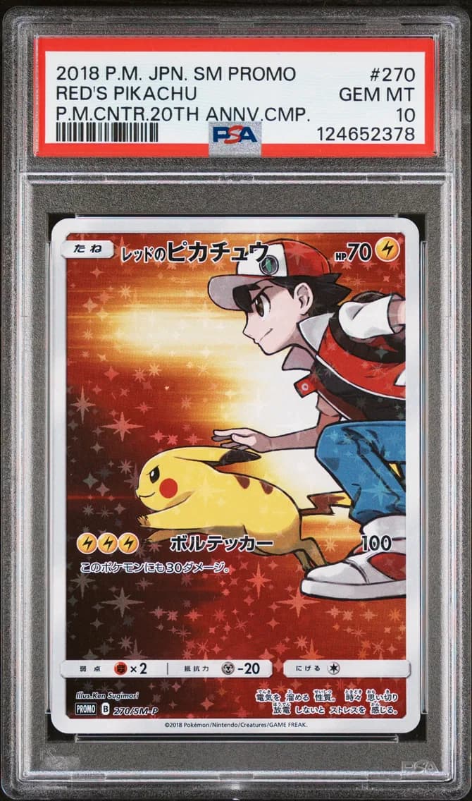 Red's Pikachu, PSA 10