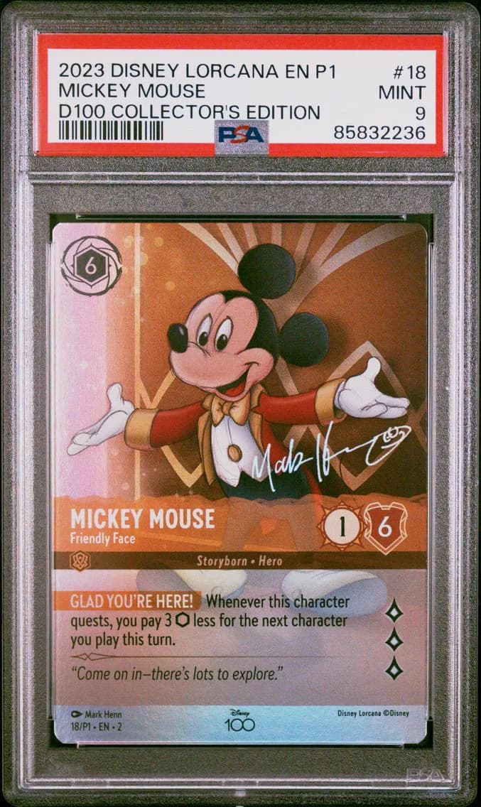 Mickey Mouse - Friendly Face, PSA 9