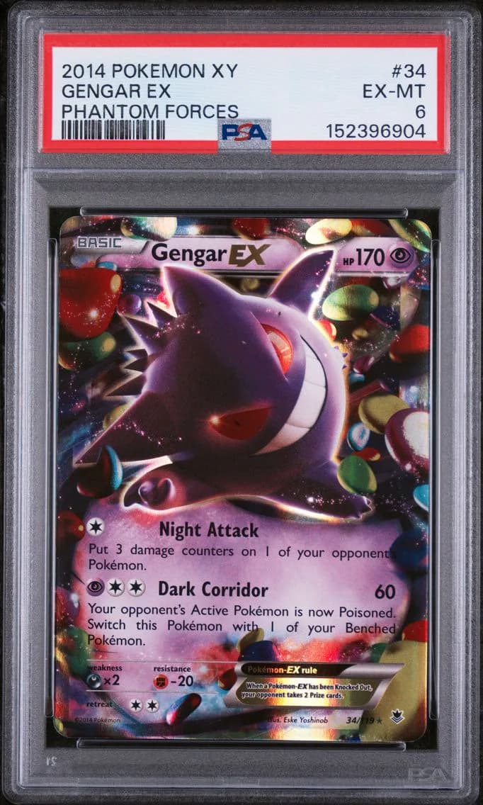 Gengar EX, PSA 6