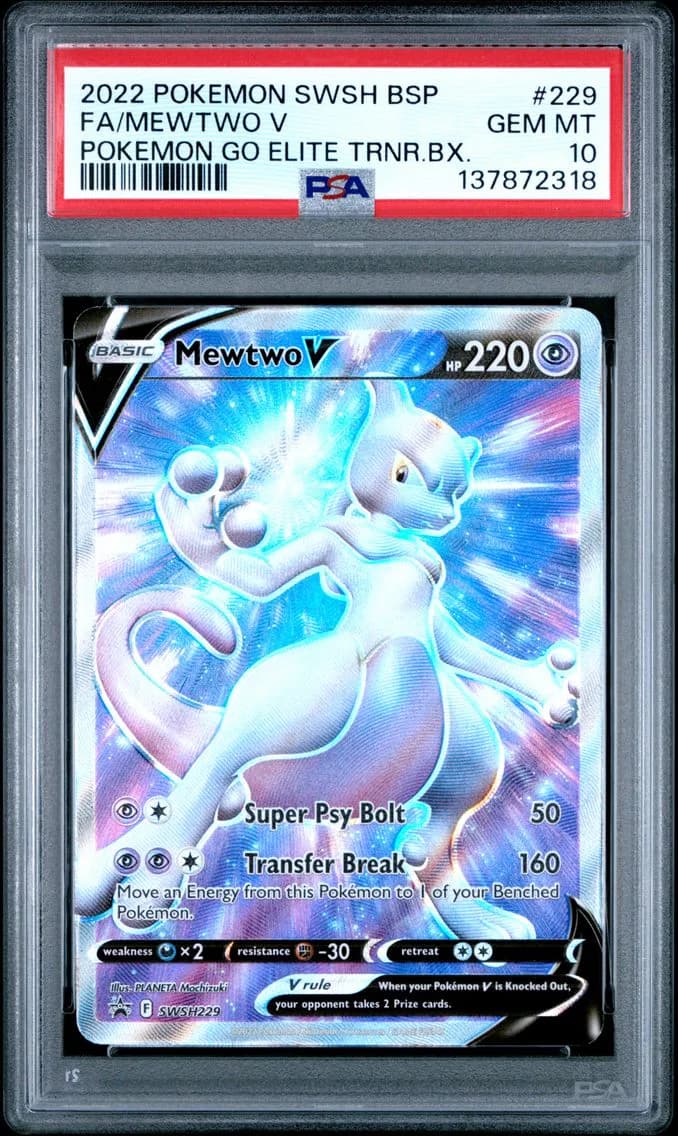 Full Art/Mewtwo V, PSA 10