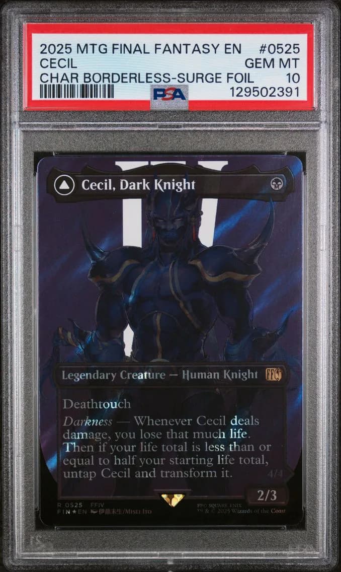 Cecil, Dark Knight/Cecil, Redeemed Paladin, PSA 10