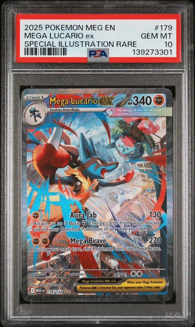 Mega Lucario EX, PSA 10
