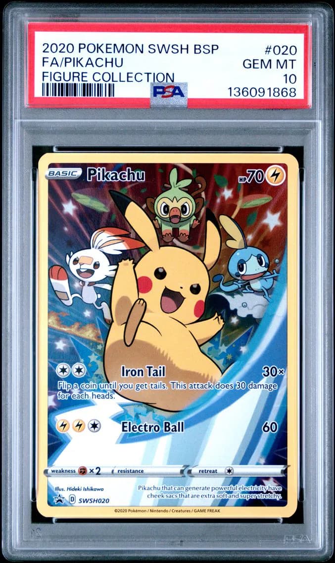 Full Art/Pikachu, PSA 10