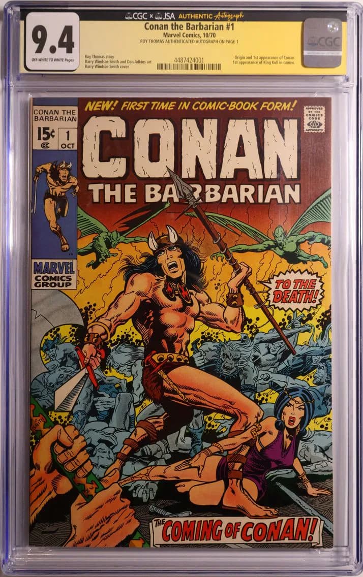 1970 Conan the Barbarian #1, CGC 9.4