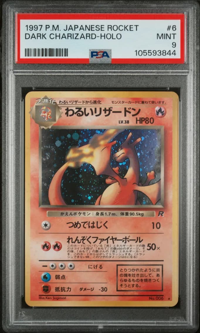 Dark Charizard-Holo, PSA 9