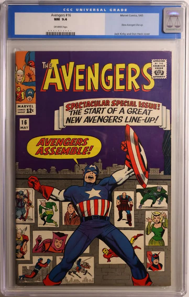 1965 Avengers #16, CGC 9.4