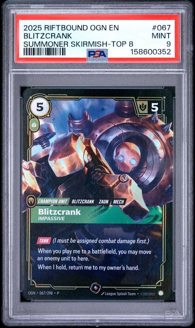 Blitzcrank - Impassive, PSA 9