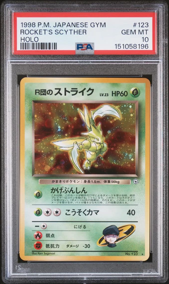 Rocket's Scyther-Holo, PSA 10