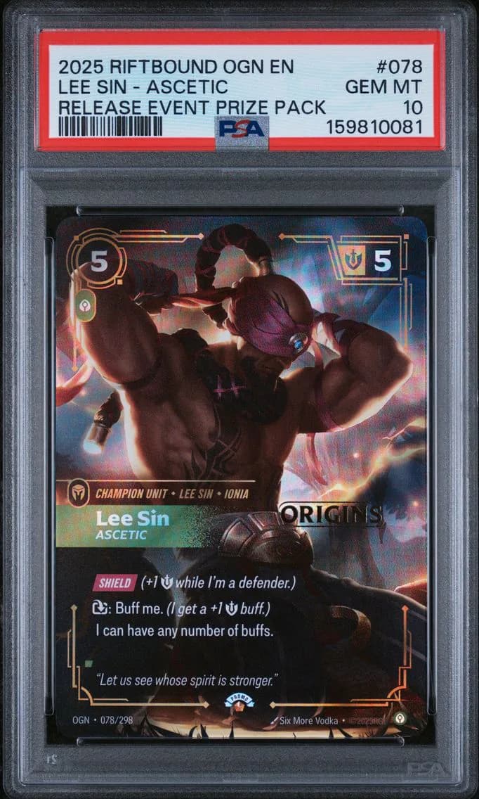 Lee Sin - Ascetic, PSA 10
