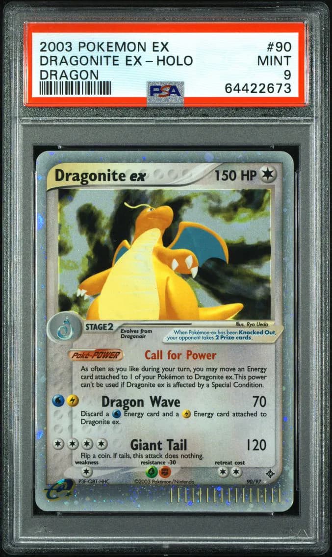 Dragonite EX-Holo, PSA 9