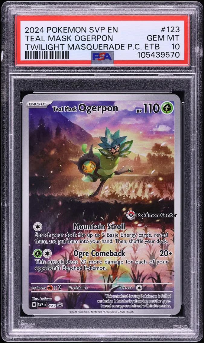 Teal Mask Ogerpon, PSA 10