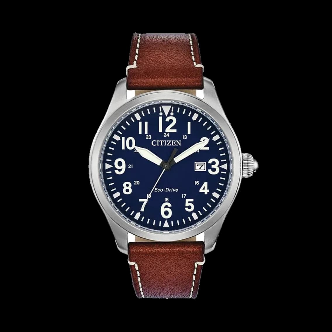 Citizen Garrison Eco-Drive 42mm - Blue on Leather Strap, TEDDY BALDASSARRE 10