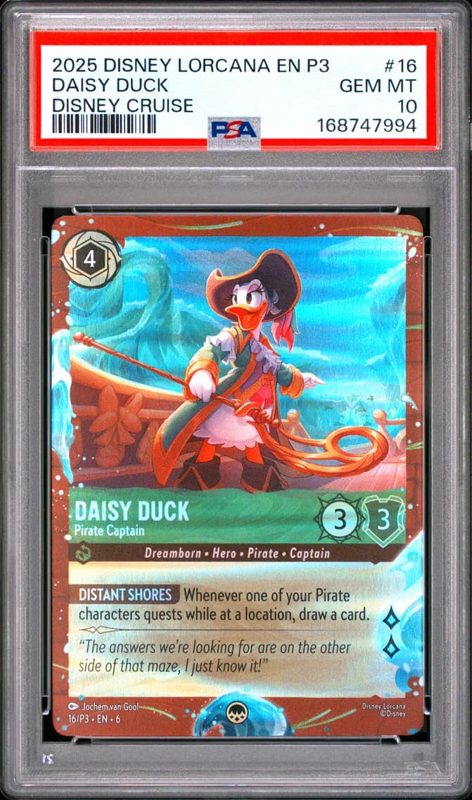 Daisy Duck - Pirate Captain, PSA 10
