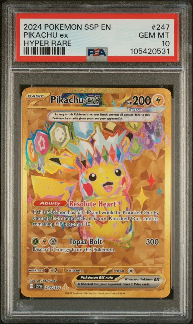 Pikachu EX, PSA 10