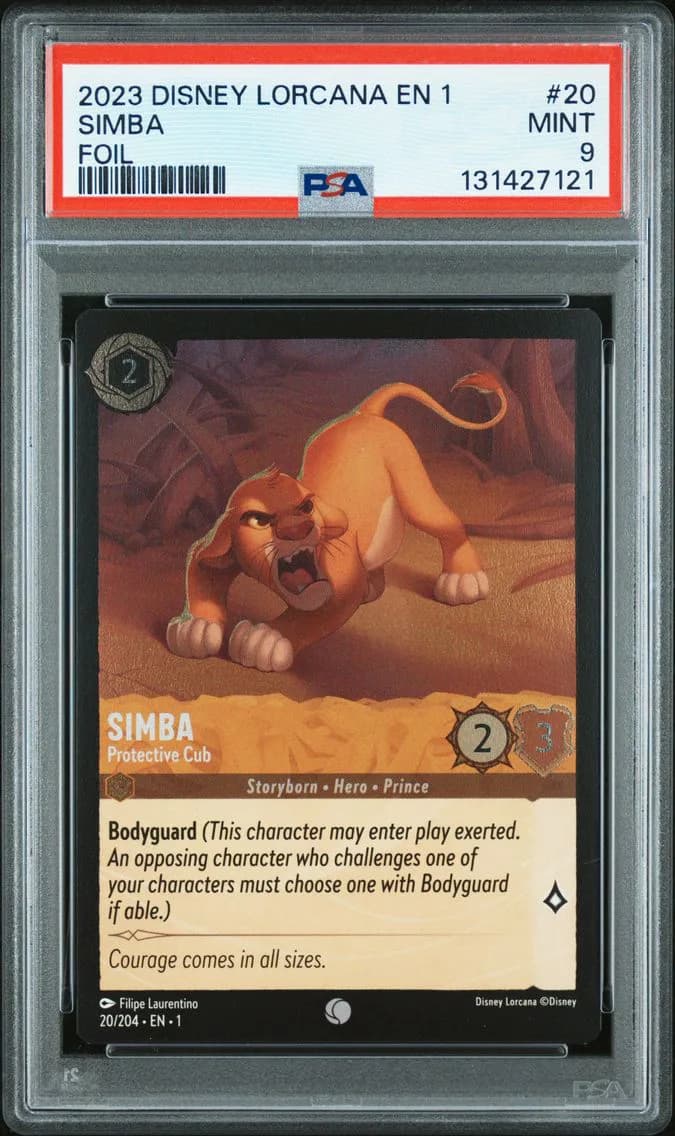 Simba - Protective Cub, PSA 9