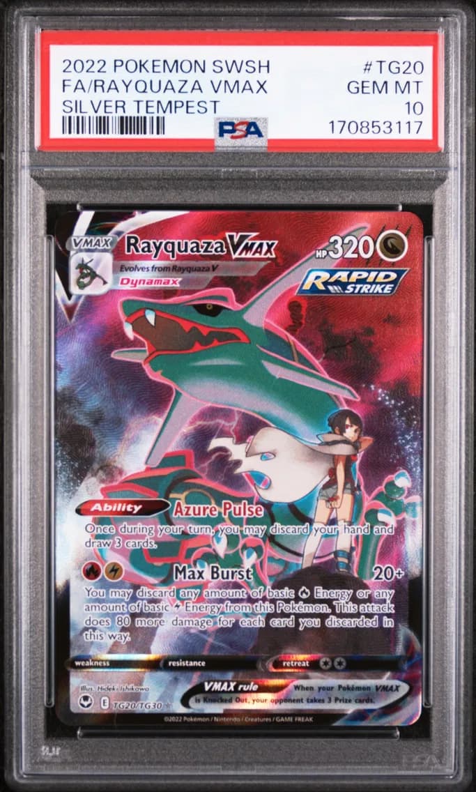 Full Art/Rayquaza Vmax, PSA 10